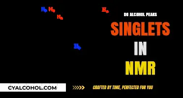 Do Alcohol Peaks Appear as Singlets in NMR Spectroscopy?