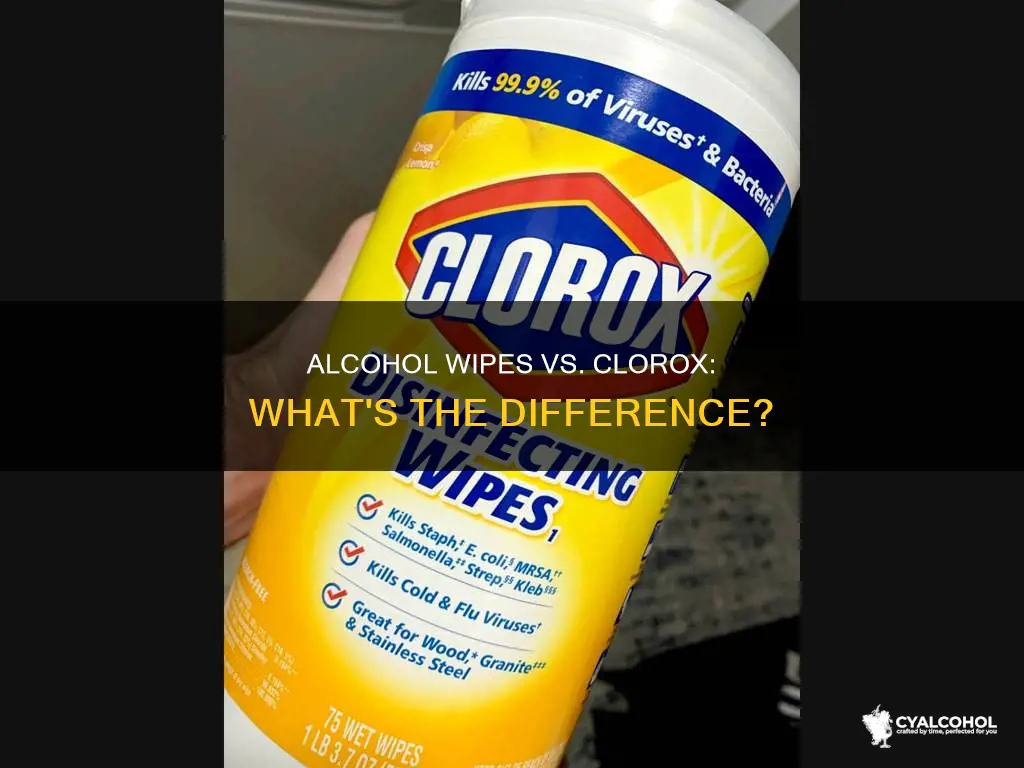 do alcohol wipes work as well as clorox wipes