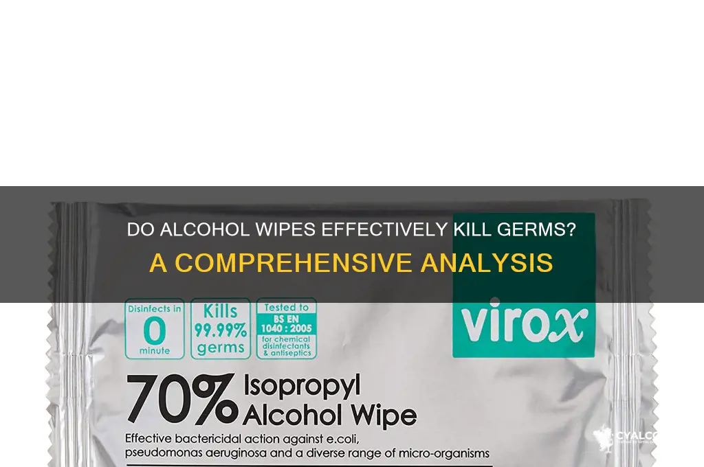 do alcohol wipes work