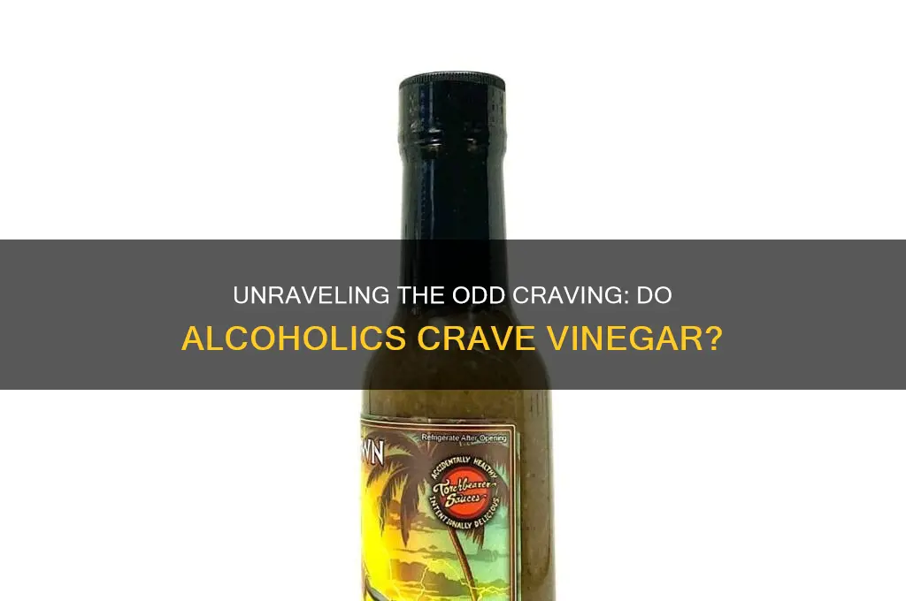 do alcoholics crave vinegar