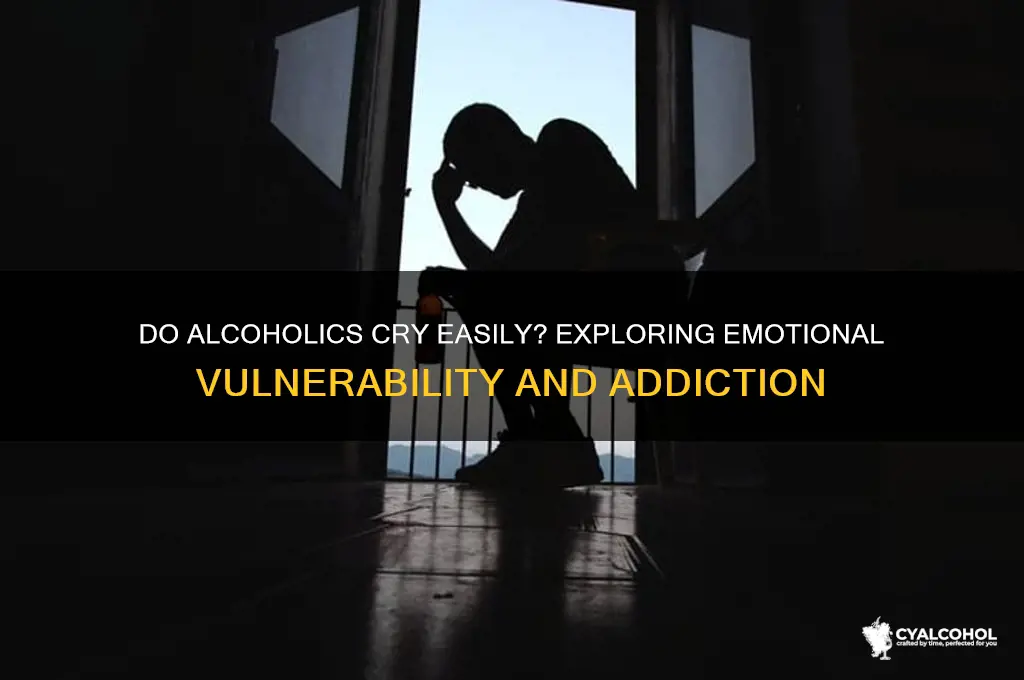 do alcoholics cry easily