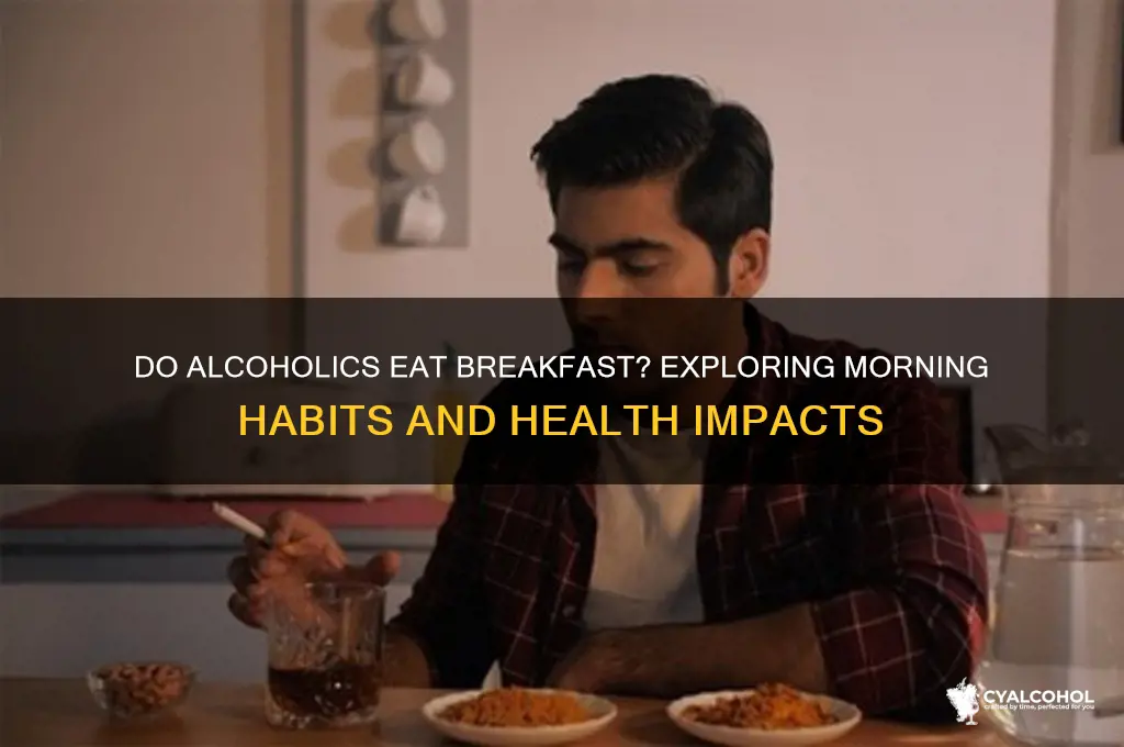do alcoholics eat breakfast