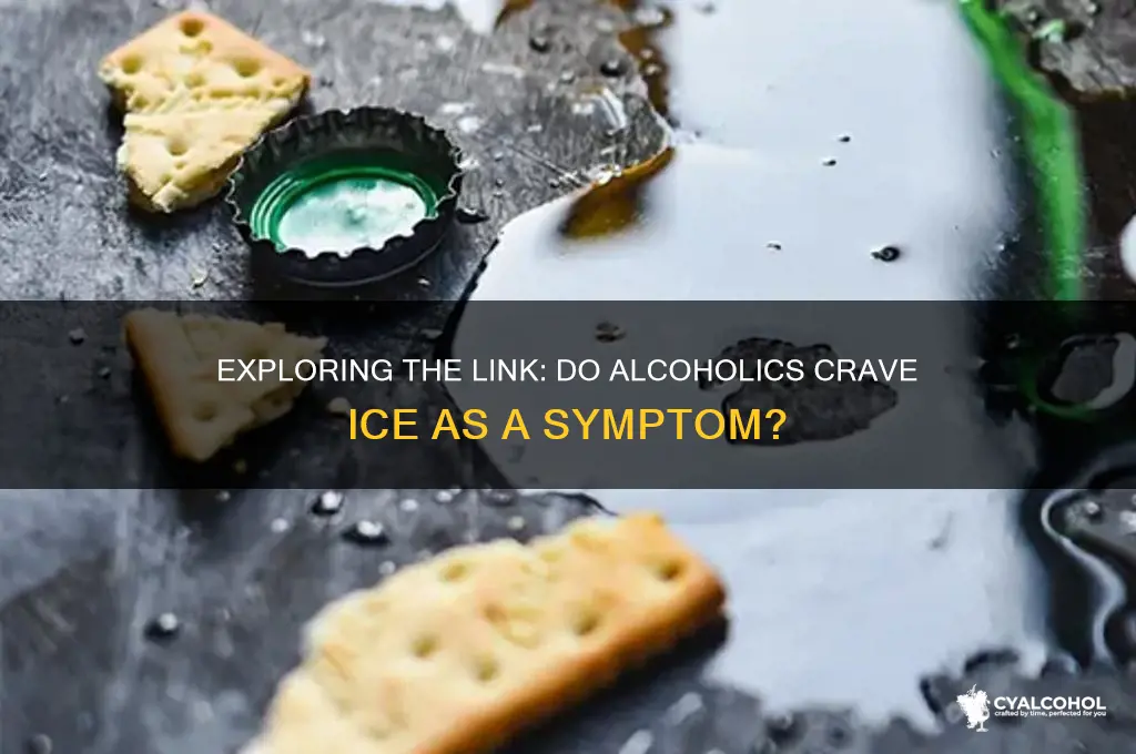 do alcoholics eat ice