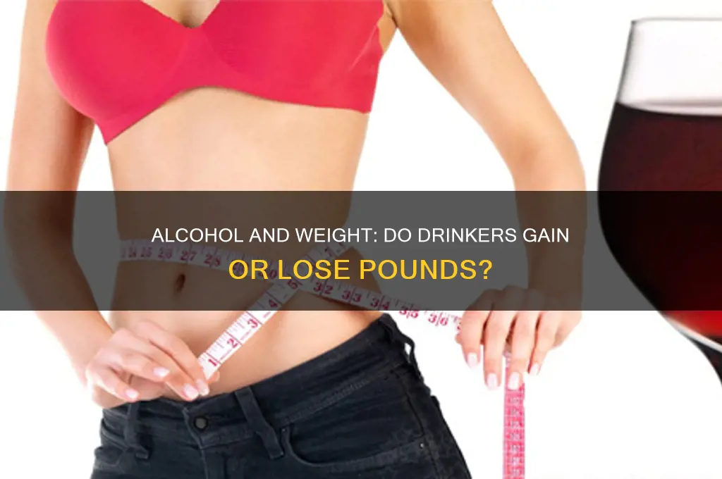 do alcoholics gain or lose weight