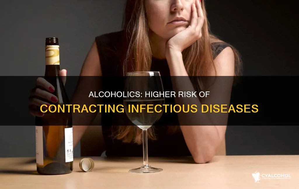 do alcoholics have a higher rate of infectious disease