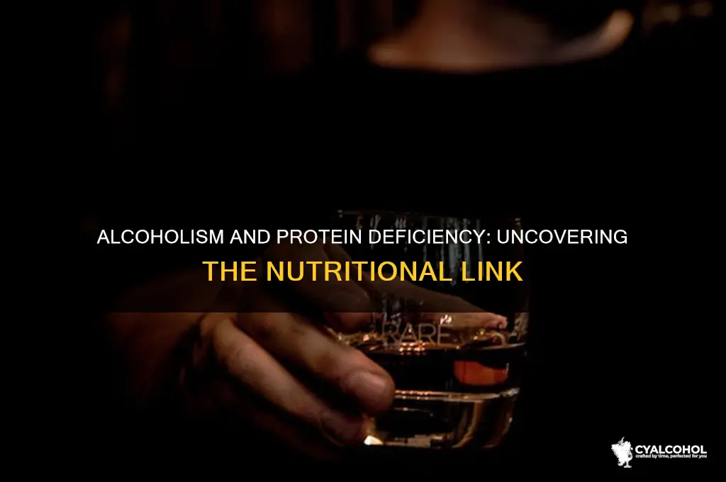 do alcoholics have a protein deficiency