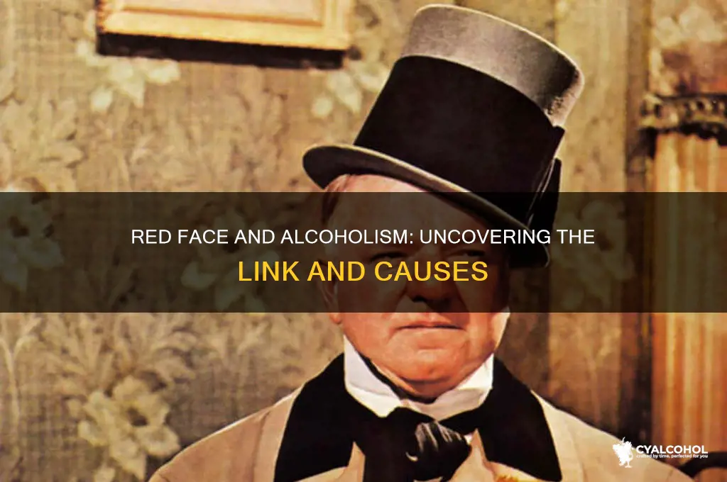 do alcoholics have a red face