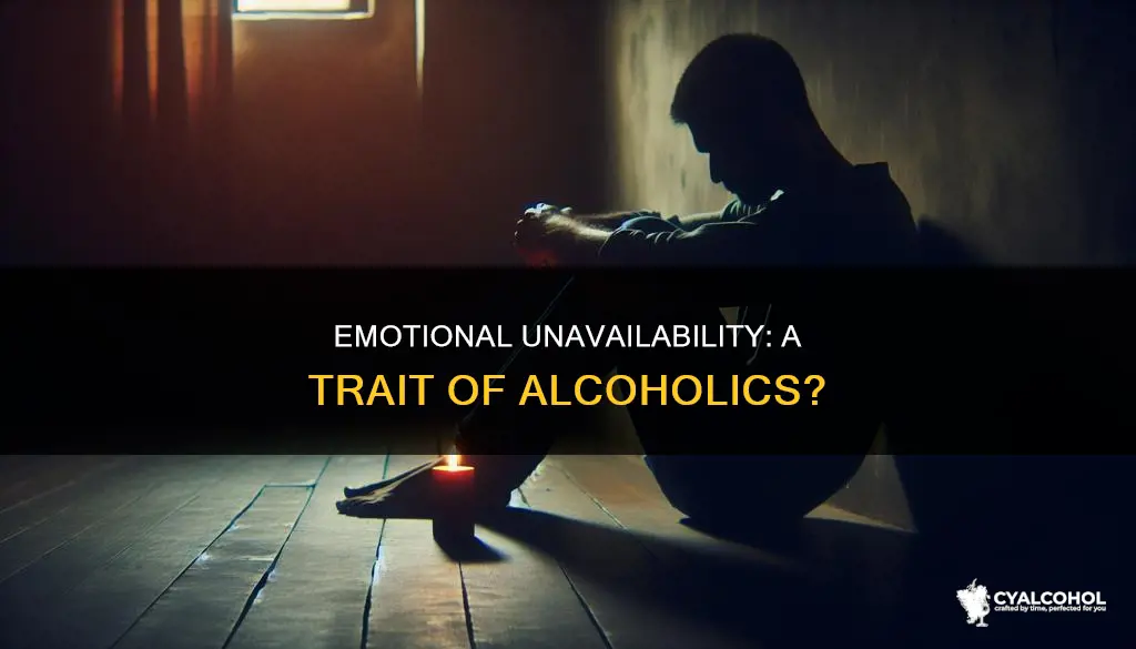 do alcoholics have a tendency to be emotionally unavailable