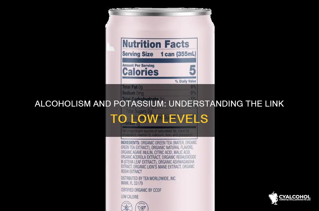 do alcoholics have low potassium levels