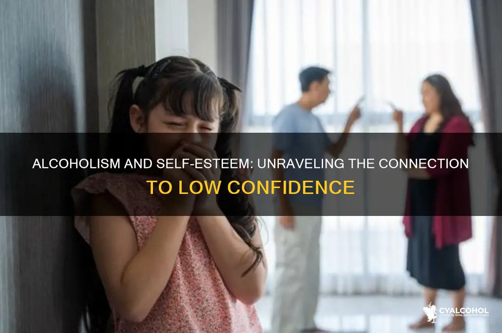 do alcoholics have low self esteem
