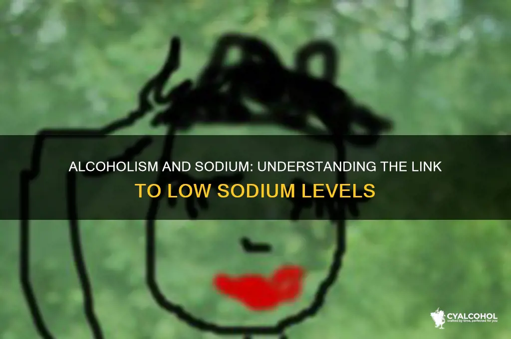 do alcoholics have low sodium levels