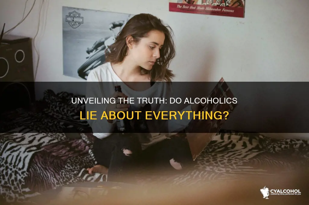 do alcoholics lie about everything