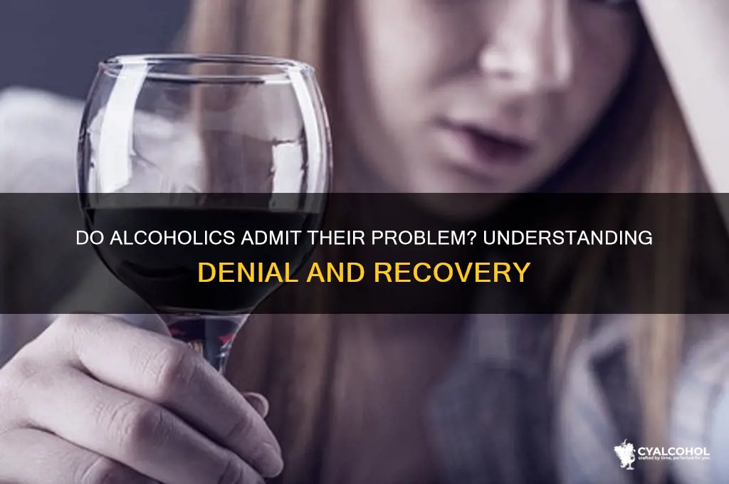 do alcoholics normally admit they have a problem