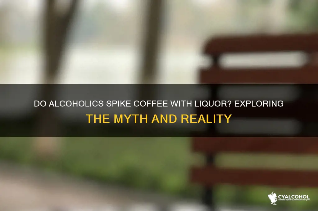 do alcoholics put liquor in coffee