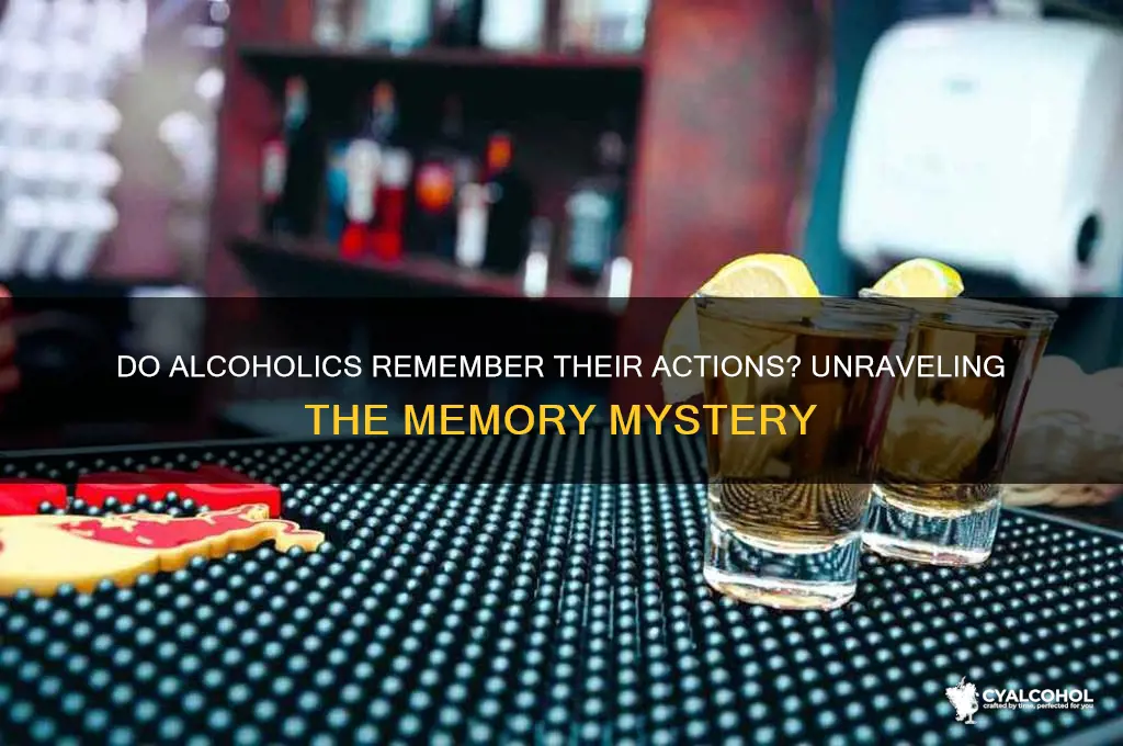 do alcoholics remember what they do