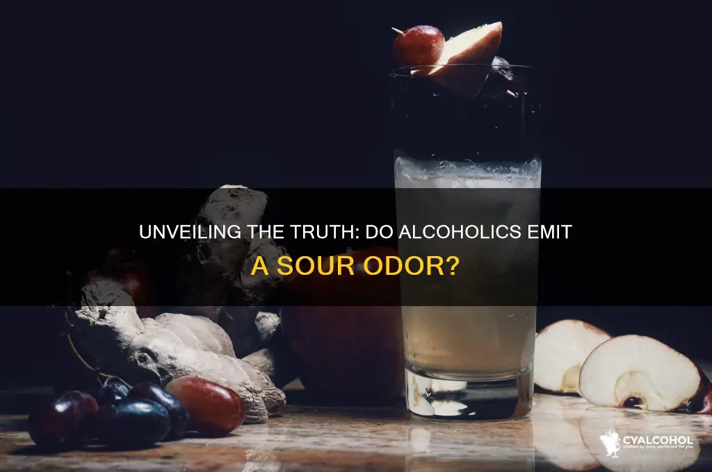 do alcoholics smell sour