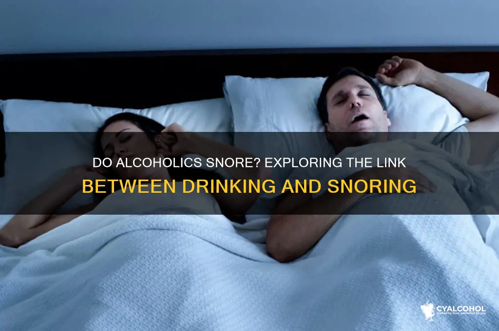 do alcoholics snore
