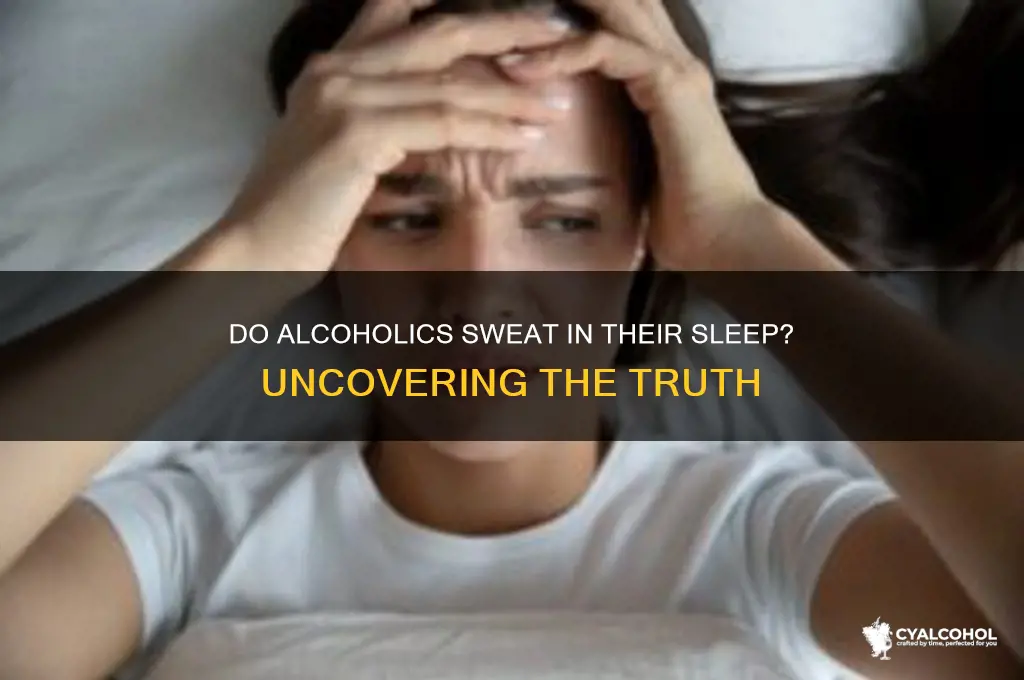 do alcoholics sweat in their sleep