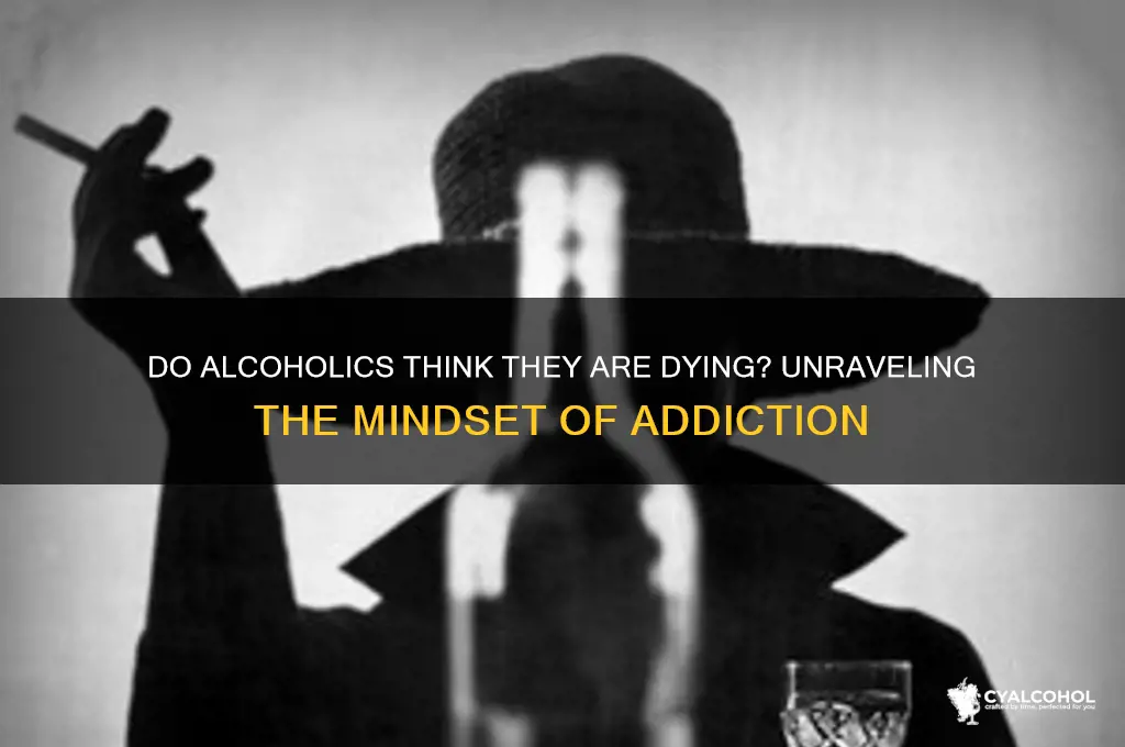 do alcoholics think they are dying