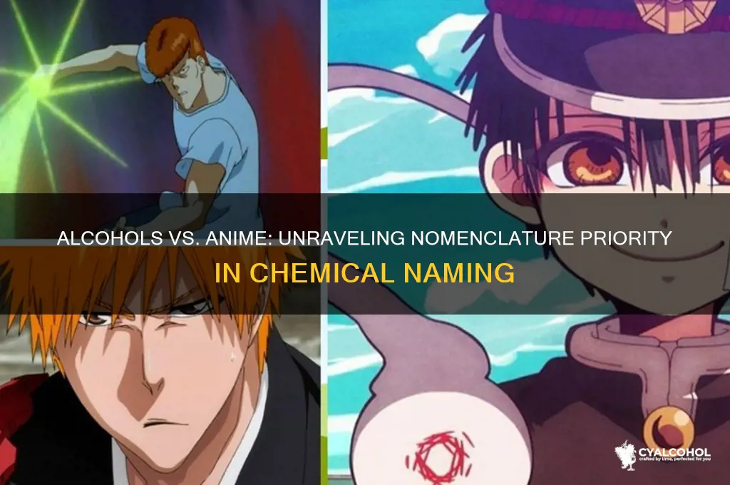 do alcohols come before anime
