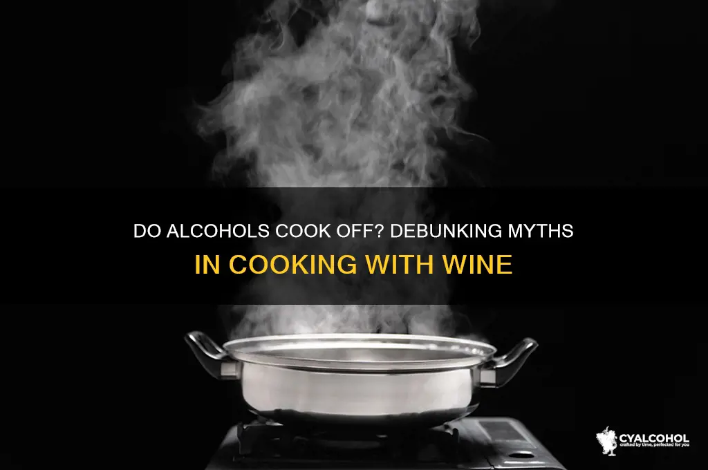 do alcohols cook off