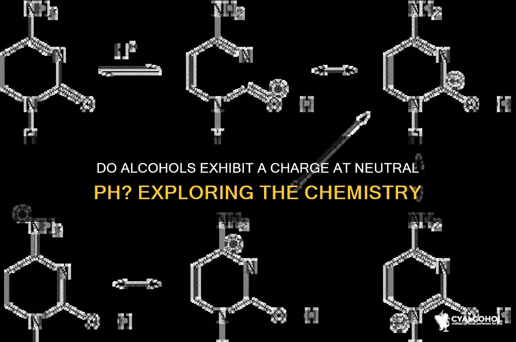 do alcohols have a chard at ph 7