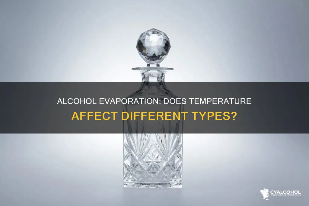 do all alcohol types evaporate in the same temperature