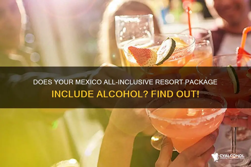 do all inclusive resorts in mexico include alcohol