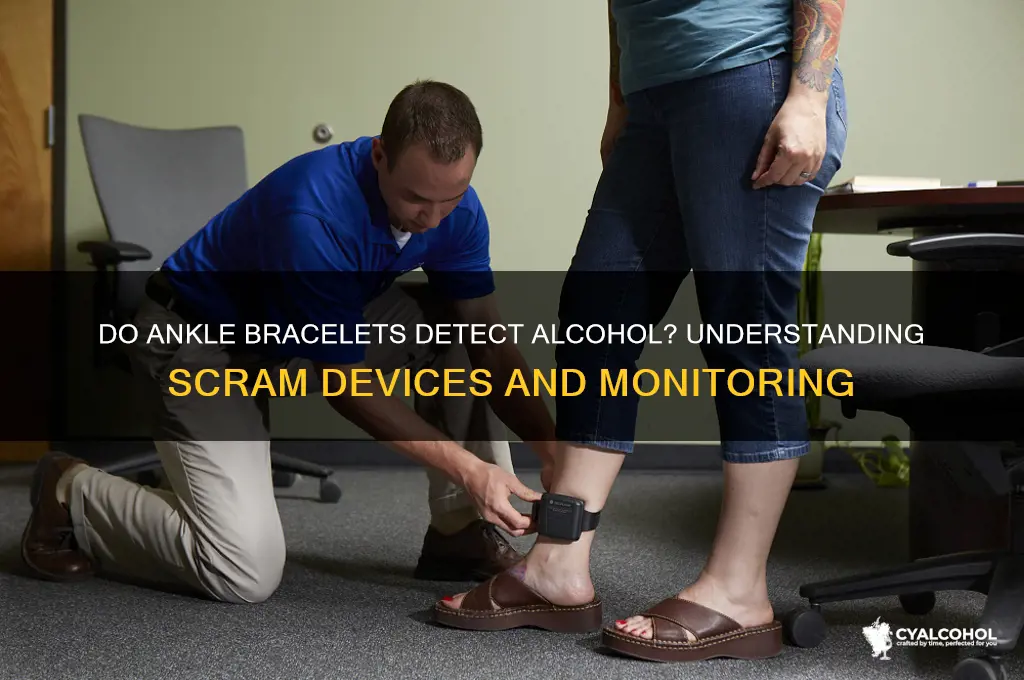 do ankle bracelets detect alcohol