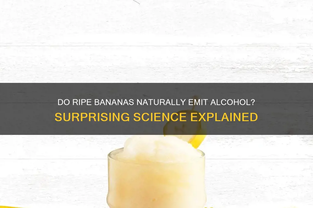 do bananas emit alcohol