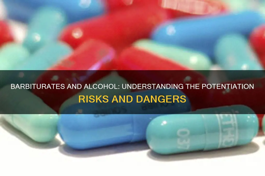 do barbiturates potentiate alcohol