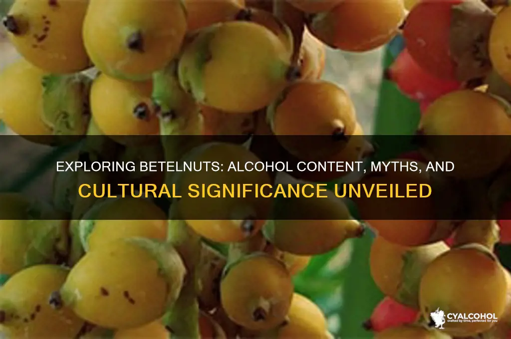 do betelnuts have alcohol