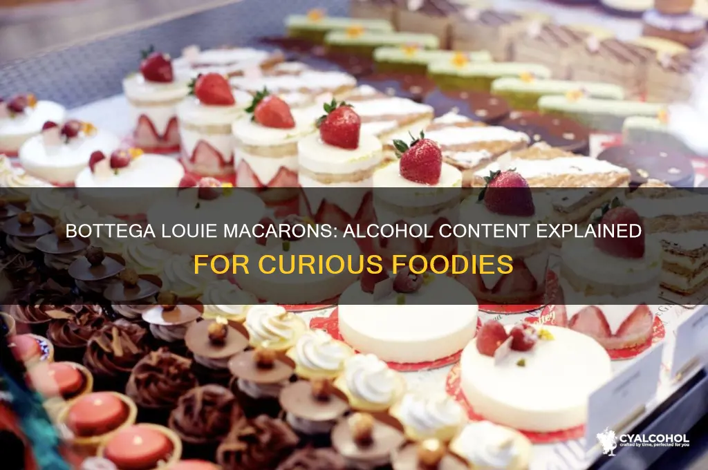 do bottega louie macarons have alcohol