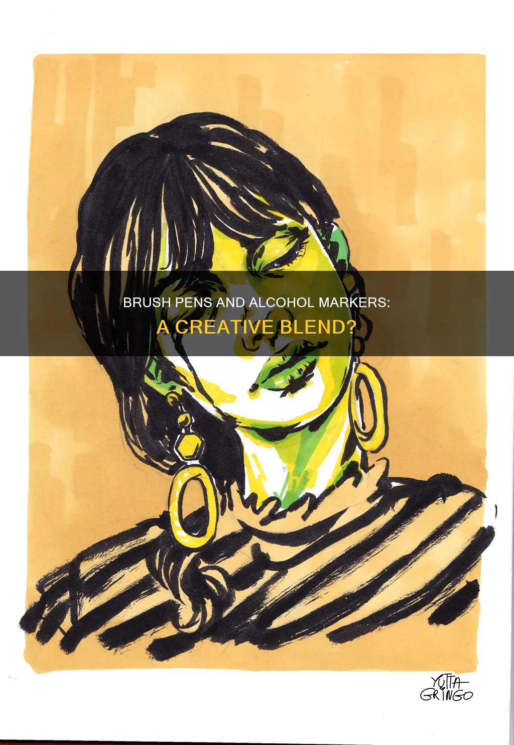 do brush pens do well with alcohol based marker