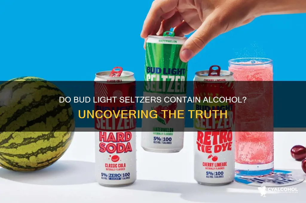 do bud light seltzers have alcohol in them