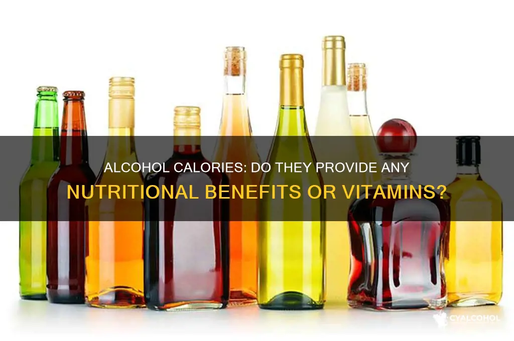 do calories from alcohol have vitamins