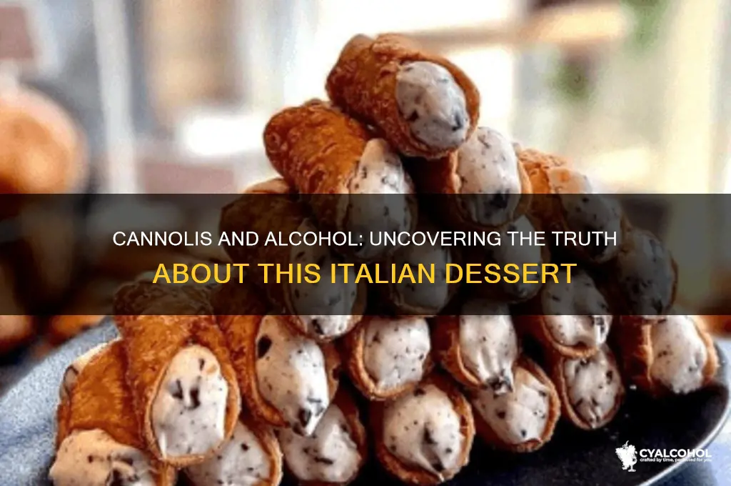 do cannolis have alcohol