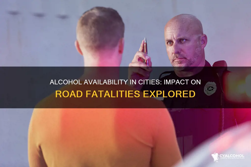 do cities with alcohol have more road deaths