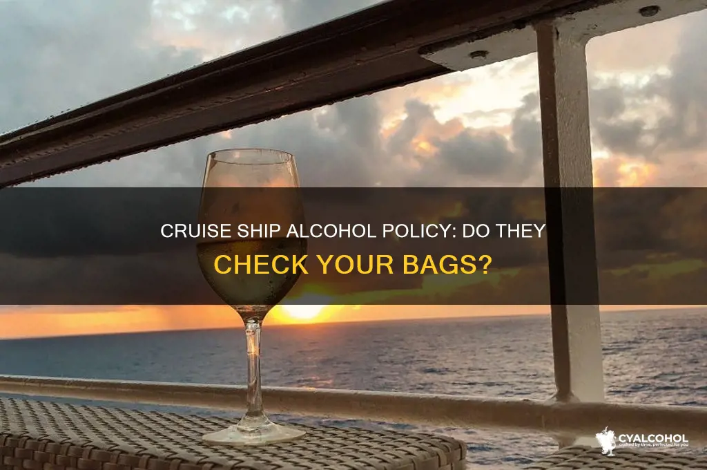 Cruise Ship Alcohol Policy: Do They Check Your Bags? | CyAlcohol