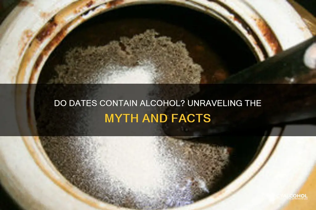 do dates have alcohol