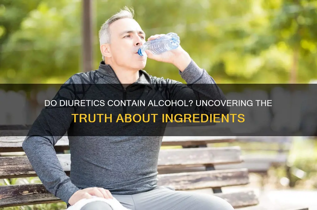 do diaretics have alcohol in them