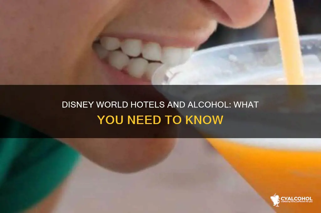 do disney world hotels have alcohol