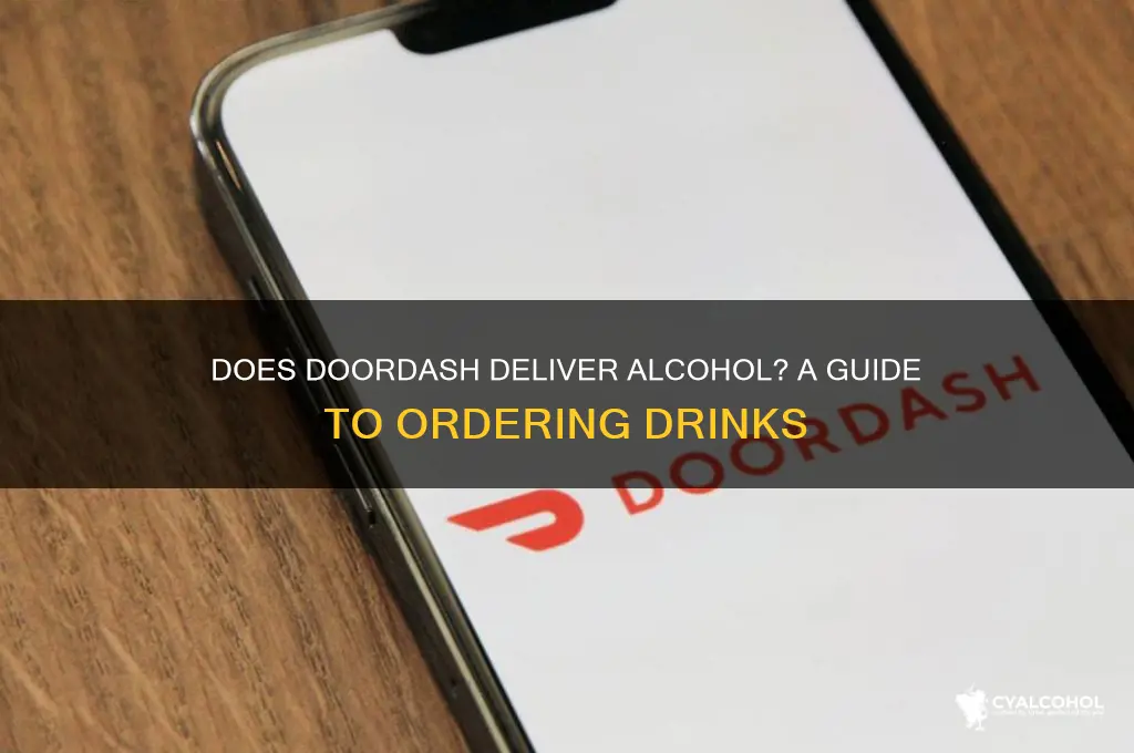 do doordash deliver alcohol
