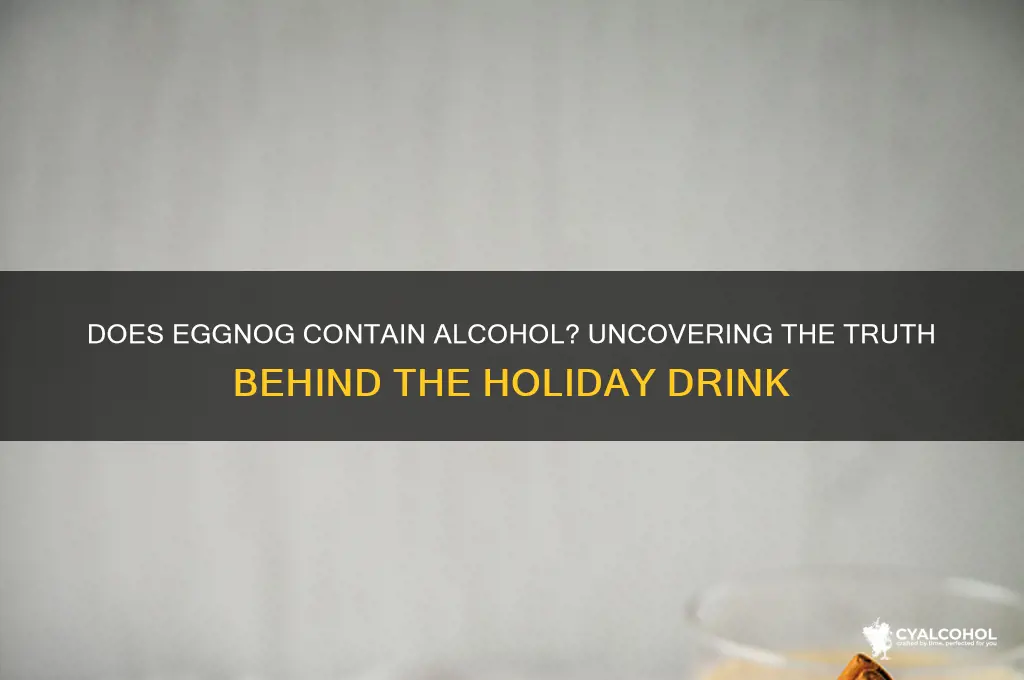 do eggnog have alcohol in it