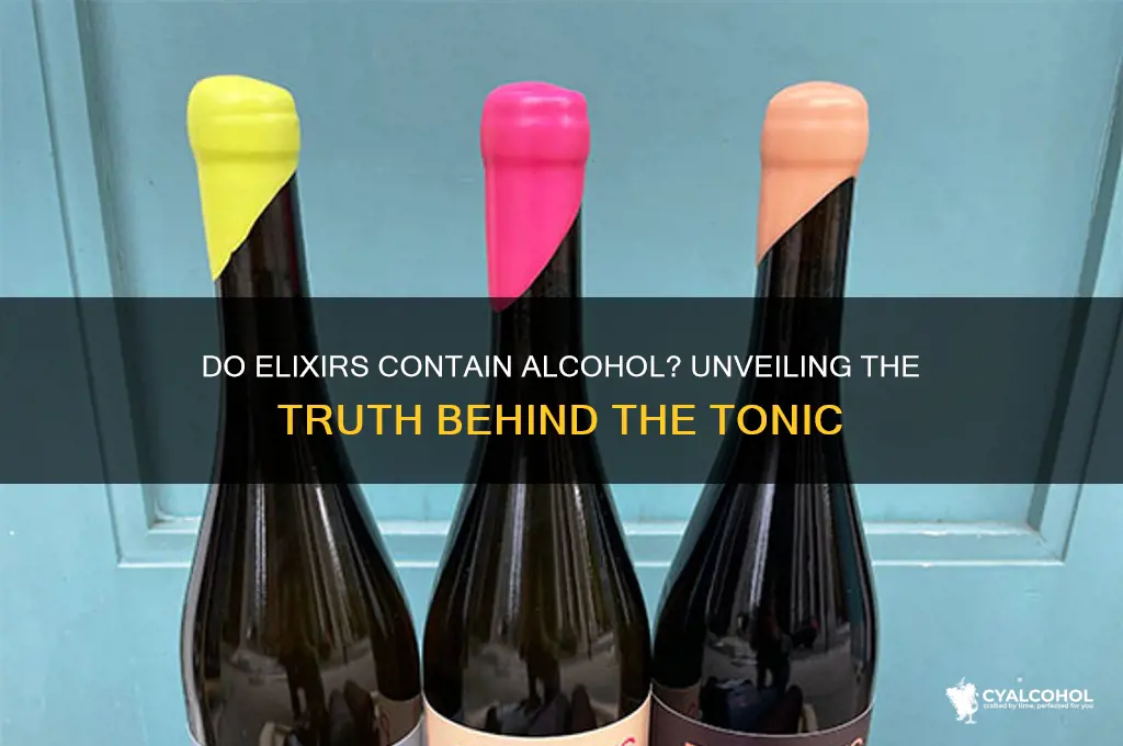 do elixirs have alcohol