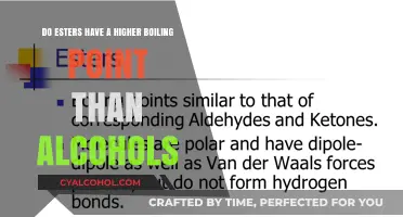 Why Esters' Boiling Points Surpass Alcohols