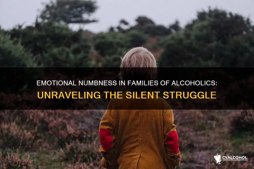 do families of alcoholics go numb
