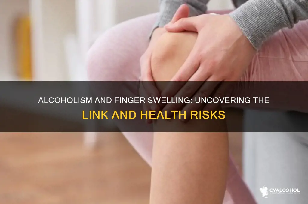 do fingers swell up from alcoholism