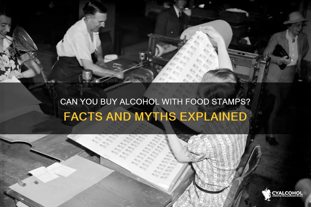 do food stamps pay for alcohol