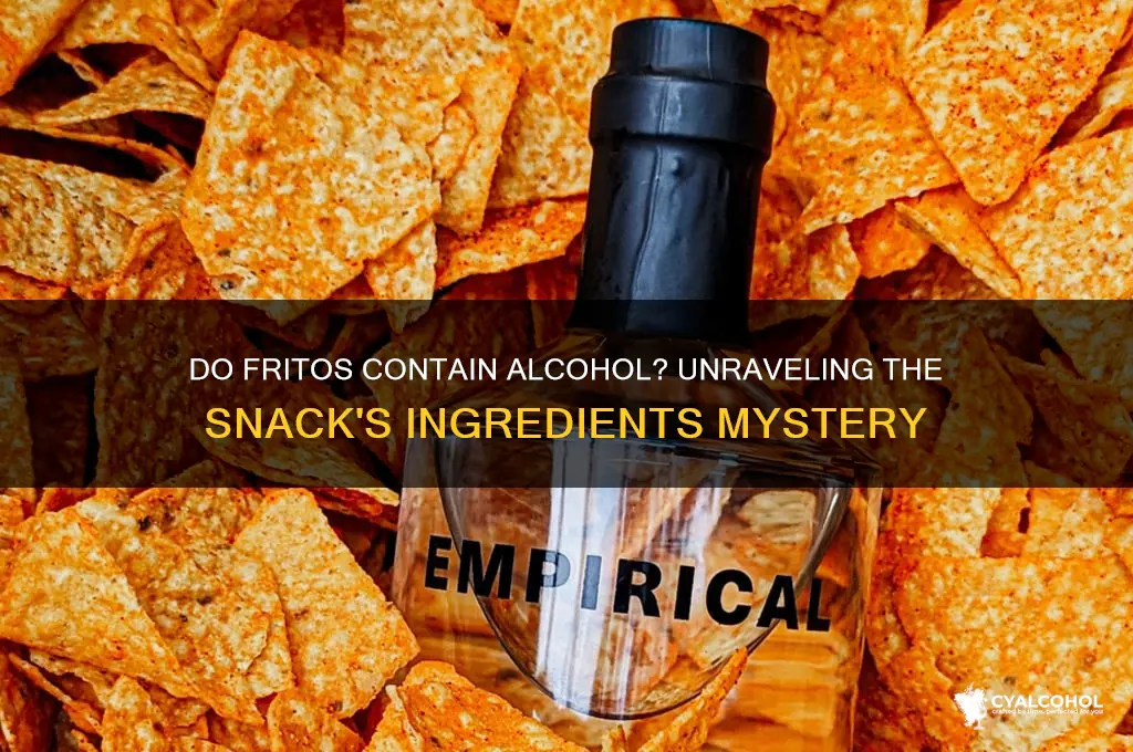 do fritos have alcohol